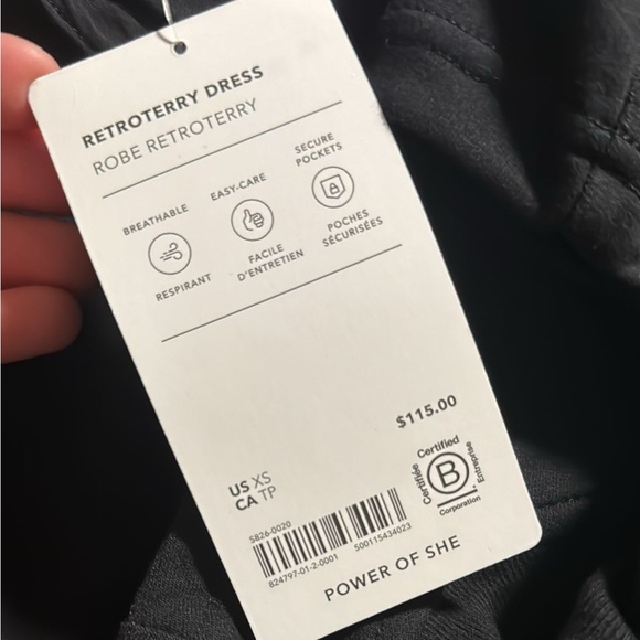 Athleta Retroterry Dress // Black - Picture 7 of 8